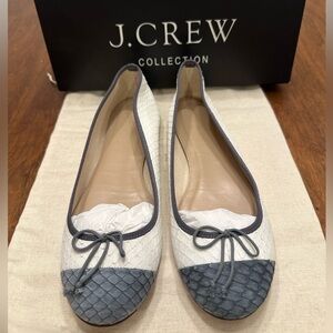 J.Crew Collection Snakeskin Ballet Flats, Size 7